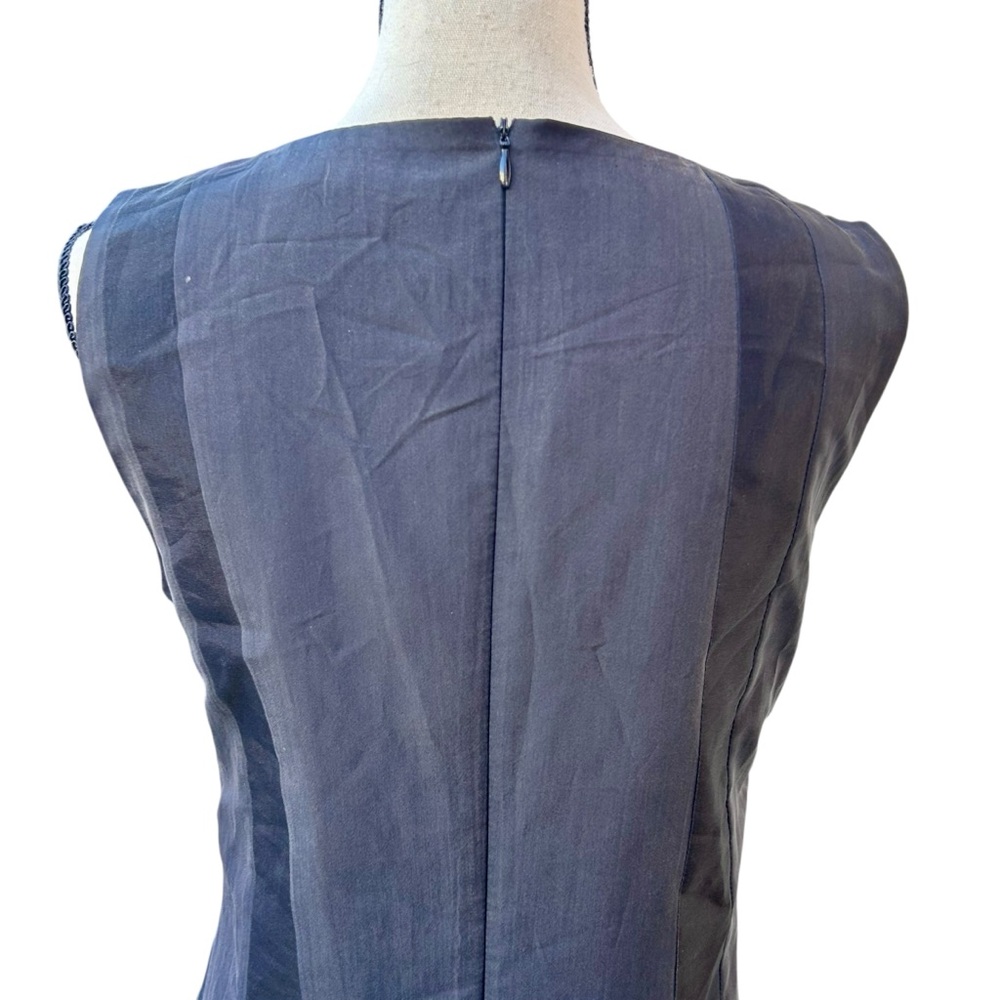 DEMOO Parkchoonmoo Silk Organza Panel Midi Dress Minimalist Black Sz M | 42 - Picture 14 of 17